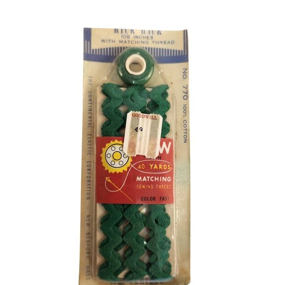 Vintage Lot Of Sewing Trims Wrights Rick Rack Bias Tape Folded Braid Hem Tape Qu - Picture 2 of 12